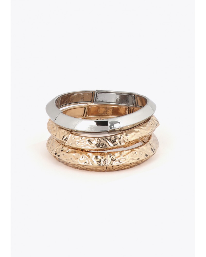 Pulseras elásticas textura bicolor Lola Casademunt