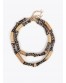 Collares combinados con piezas efecto bambú Lola Casademunt