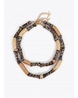 Collares combinados con piezas efecto bambú Lola Casademunt