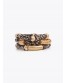 Pulseras elásticas en efecto bambú animal print Lola Casademunt