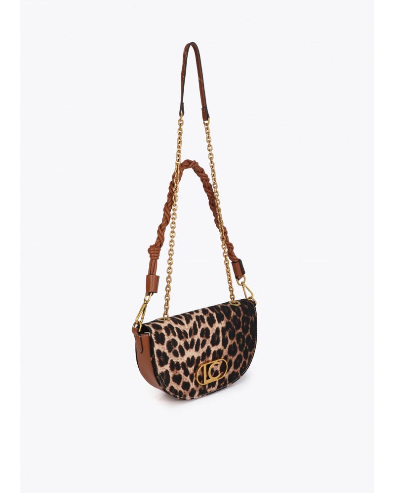 Bolso media luna de leopardo y efecto piel Lola Casademunt