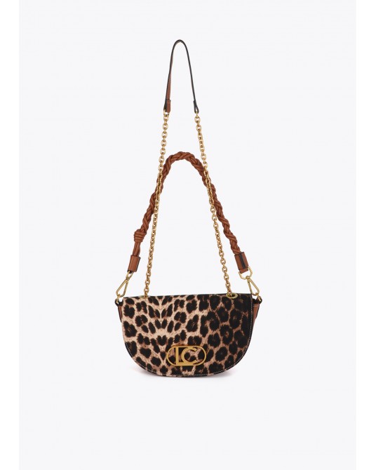 Bolso media luna de leopardo y efecto piel Lola Casademunt