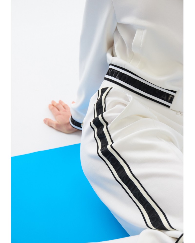 Bomber scuba color blanco Lola Casademunt