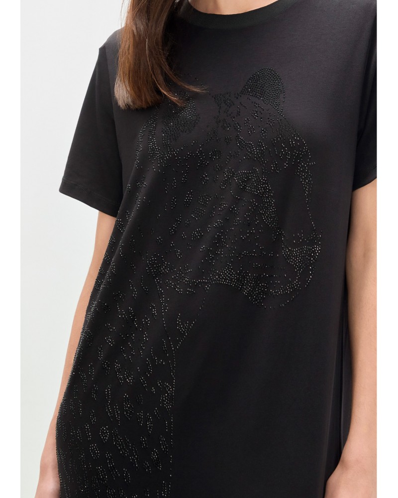 Vestido animal con strass Lola Casademunt