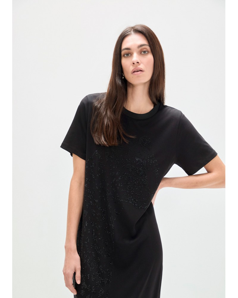 Vestido animal con strass Lola Casademunt