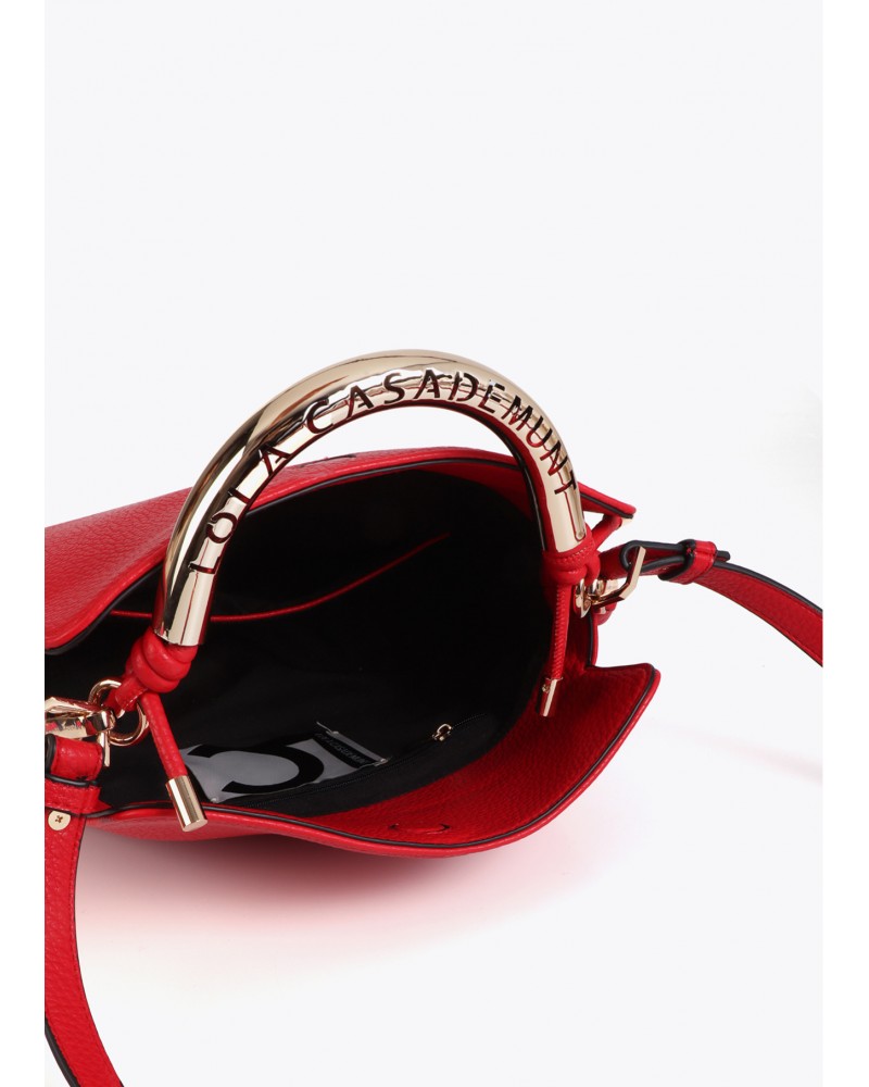 Bolso bandolera asa metálica troquelada Lola Casademunt