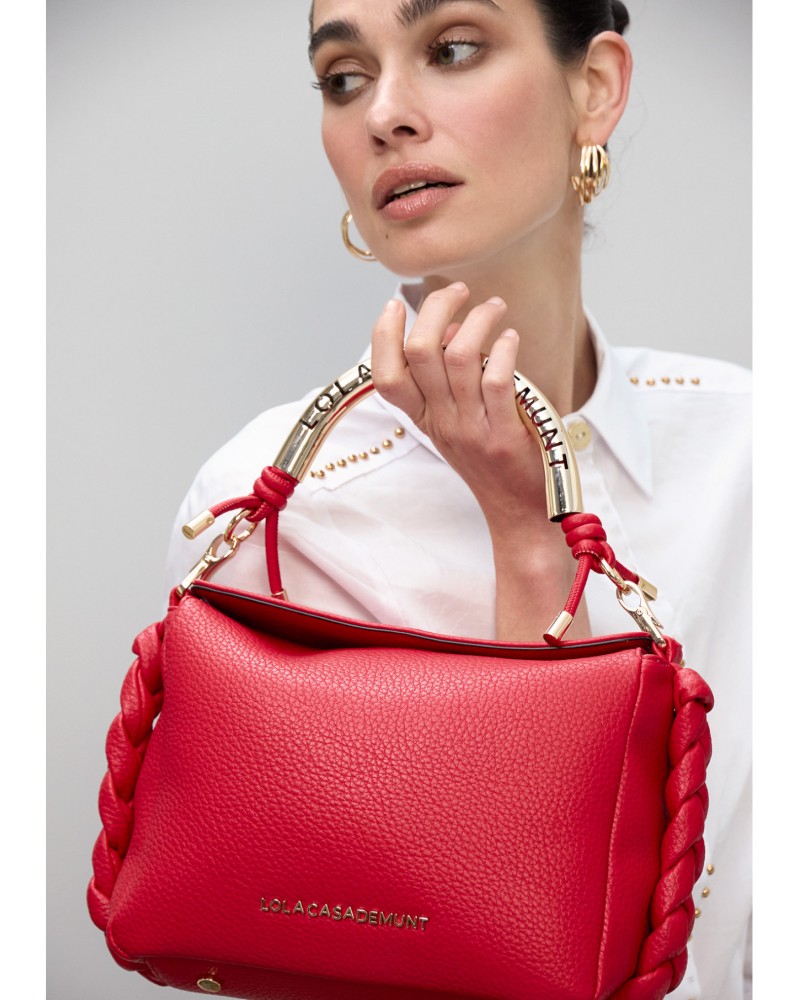 Bolso bandolera asa metálica troquelada Lola Casademunt