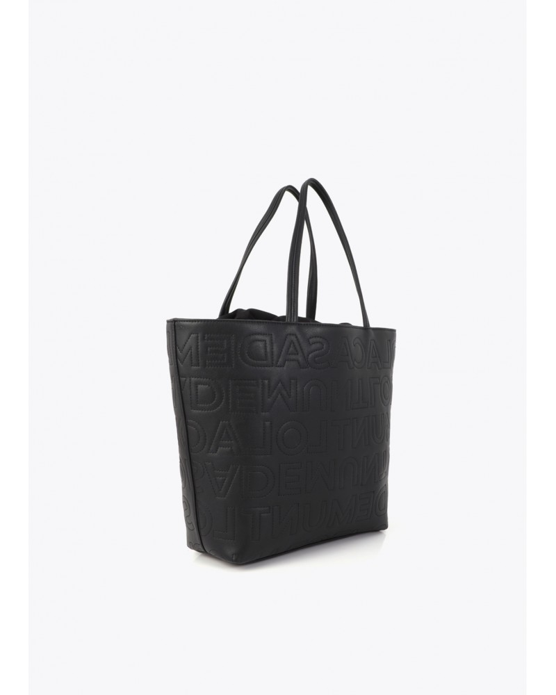 Bolso shopper pespuntes monograma Lola Casademunt
