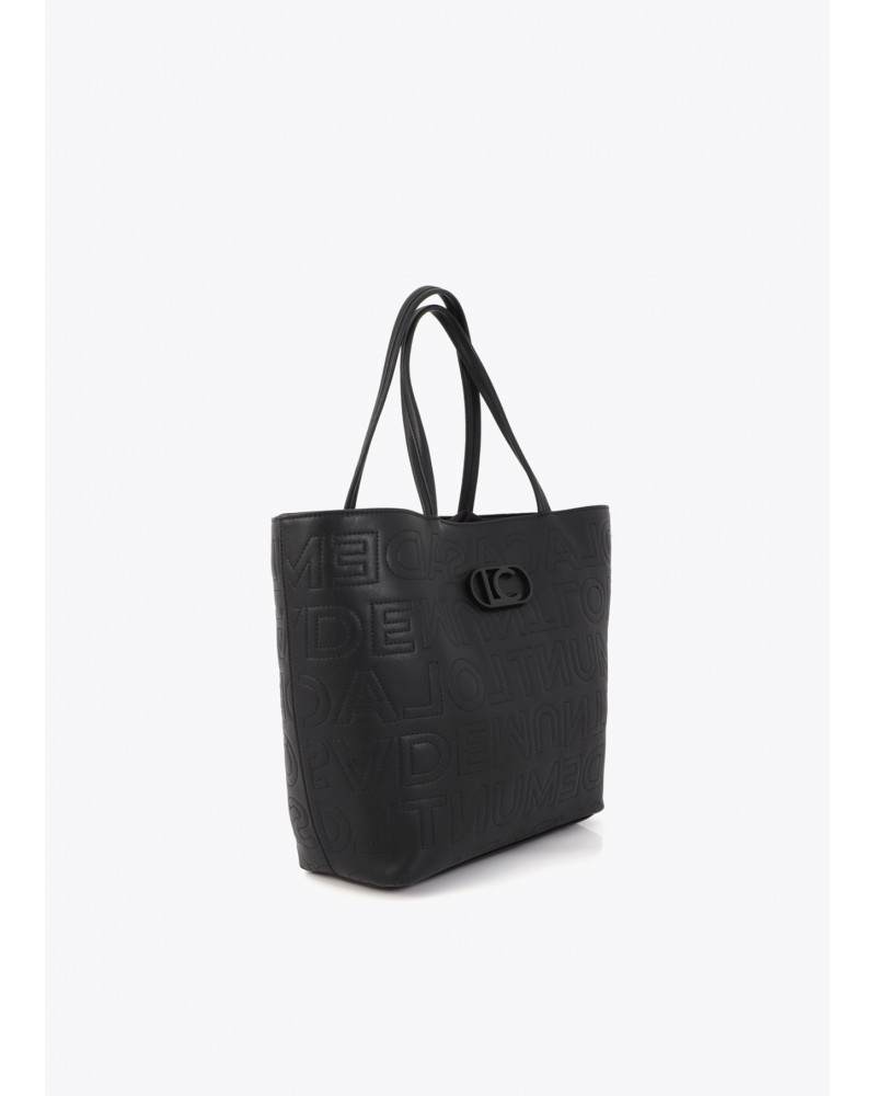 Bolso shopper pespuntes monograma Lola Casademunt