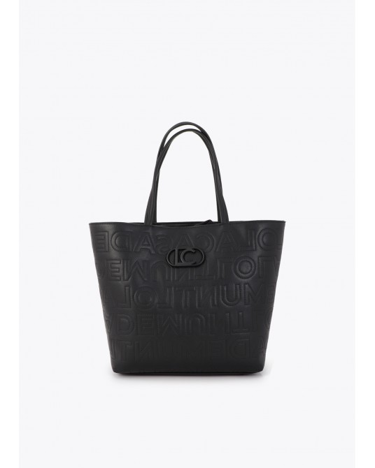 Bolso shopper pespuntes monograma Lola Casademunt