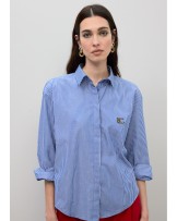 Camisa popelin rayas leopardo Lola Casademunt