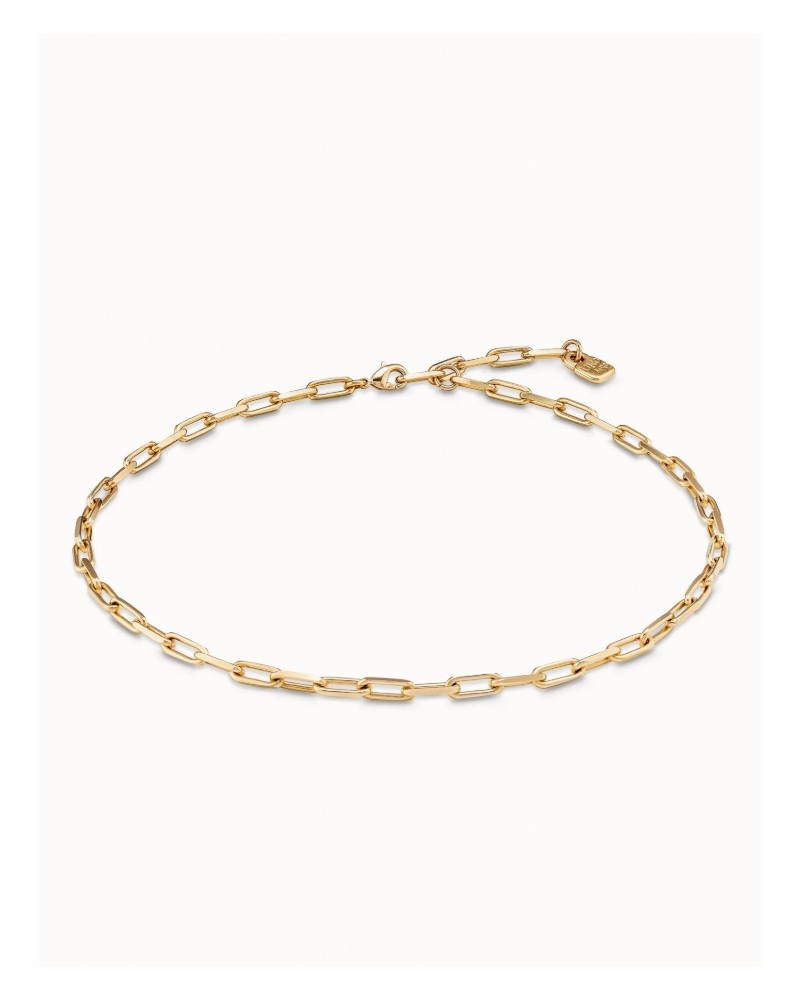 Cadena corta bañada en oro 18k UNOde50