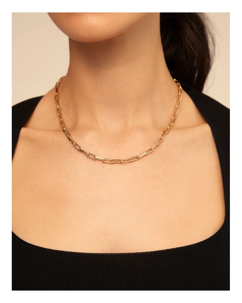 Cadena corta bañada en oro 18k UNOde50