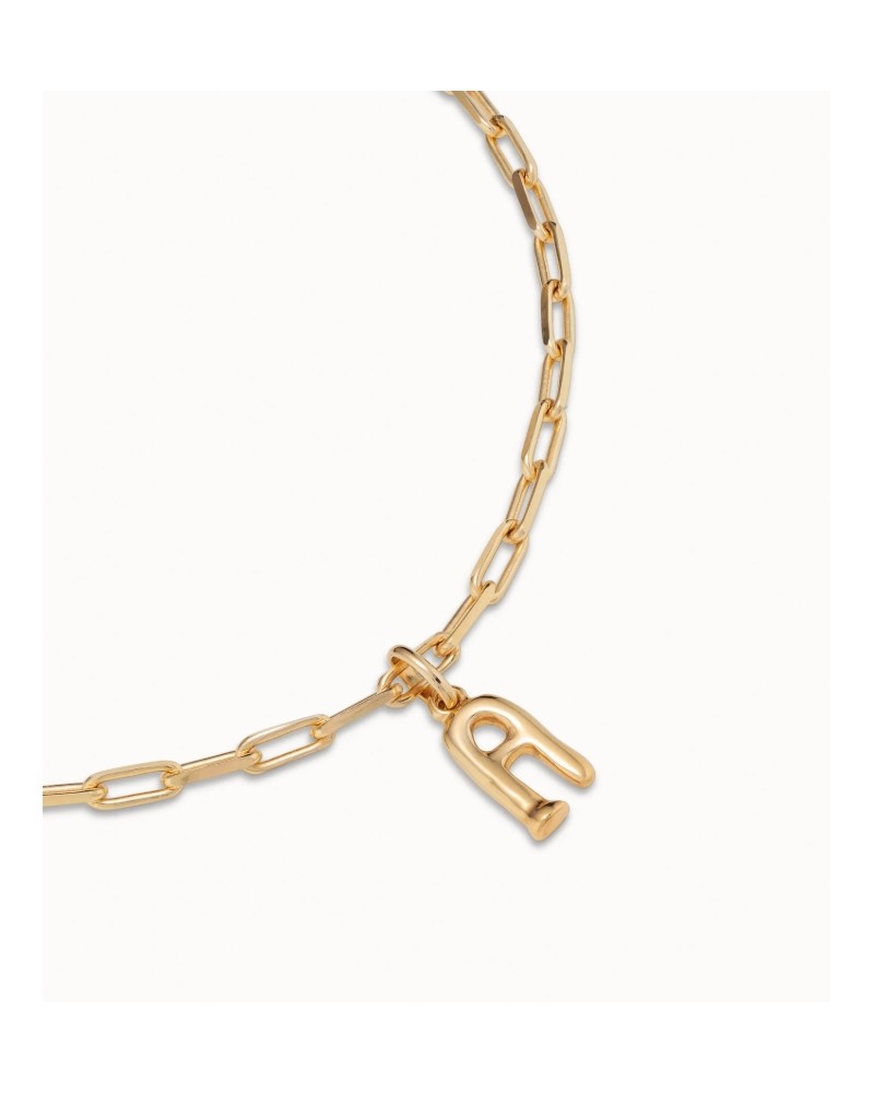 Cadena corta bañada en oro 18k UNOde50