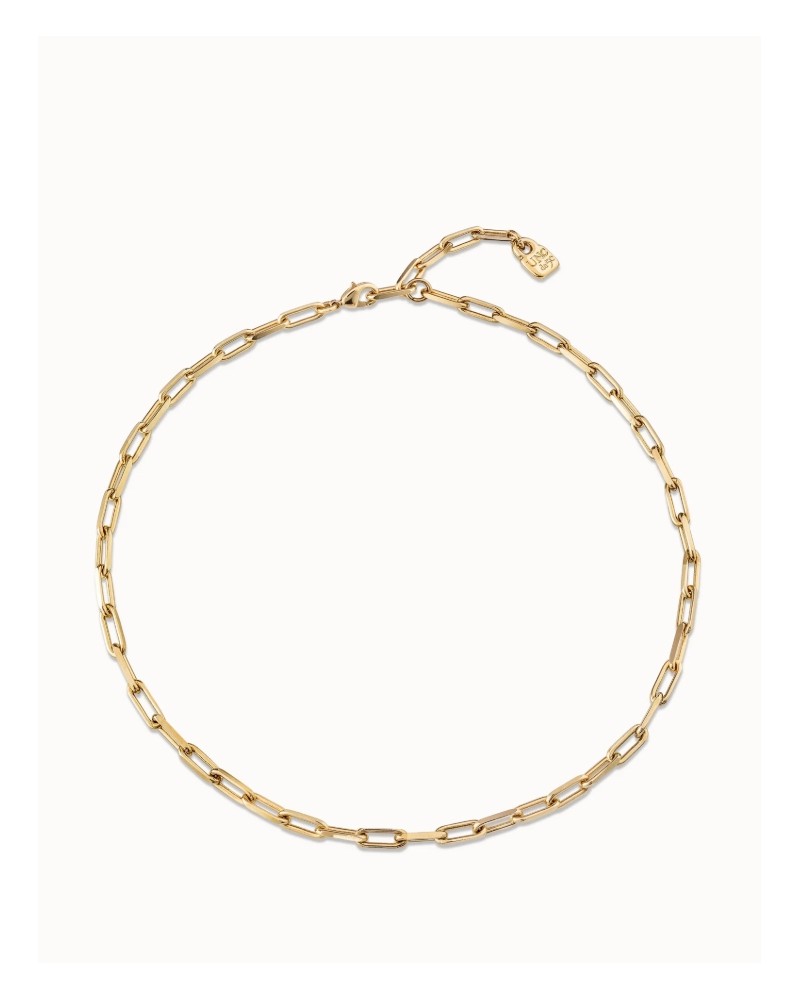 Cadena corta bañada en oro 18k UNOde50