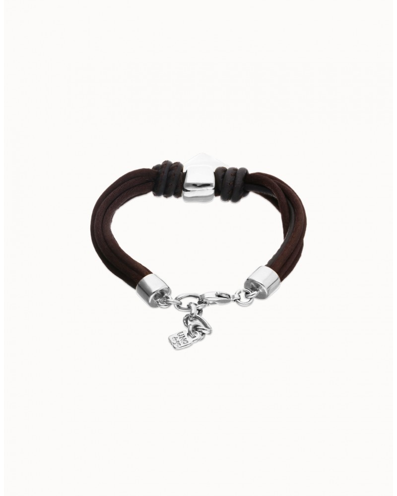 Pulsera hilo de seda baño PLATA UNOde50