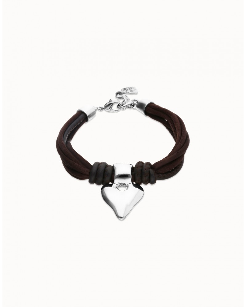 Pulsera hilo de seda baño PLATA UNOde50