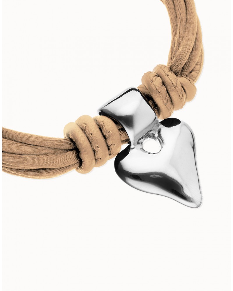 Pulsera hilo de seda baño PLATA UNOde50