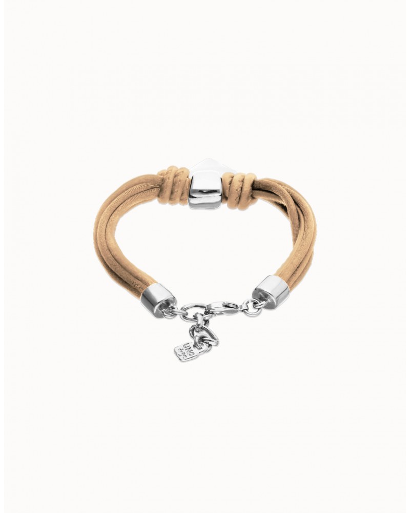 Pulsera hilo de seda baño PLATA UNOde50