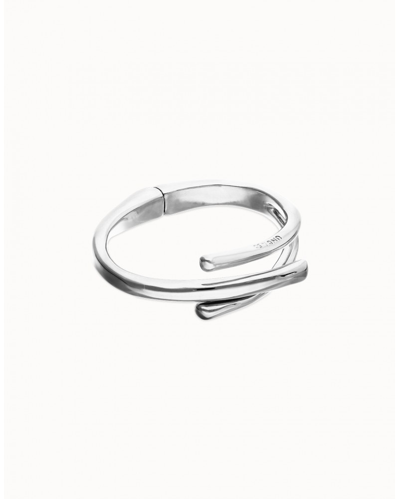 Pulsera rìgida baño plata UNOde50