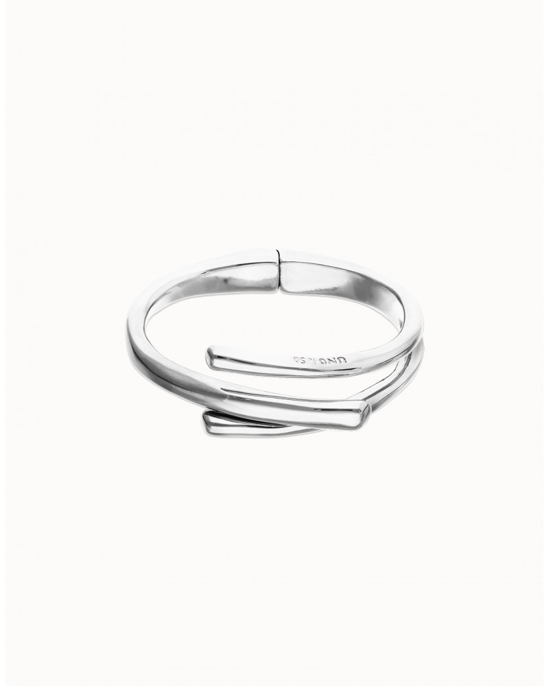 Pulsera rìgida baño plata UNOde50