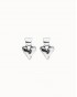 Pendientes de corazón bañado plata UNOde50
