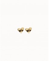 Pendientes mini corazón bañado oro UNOde50