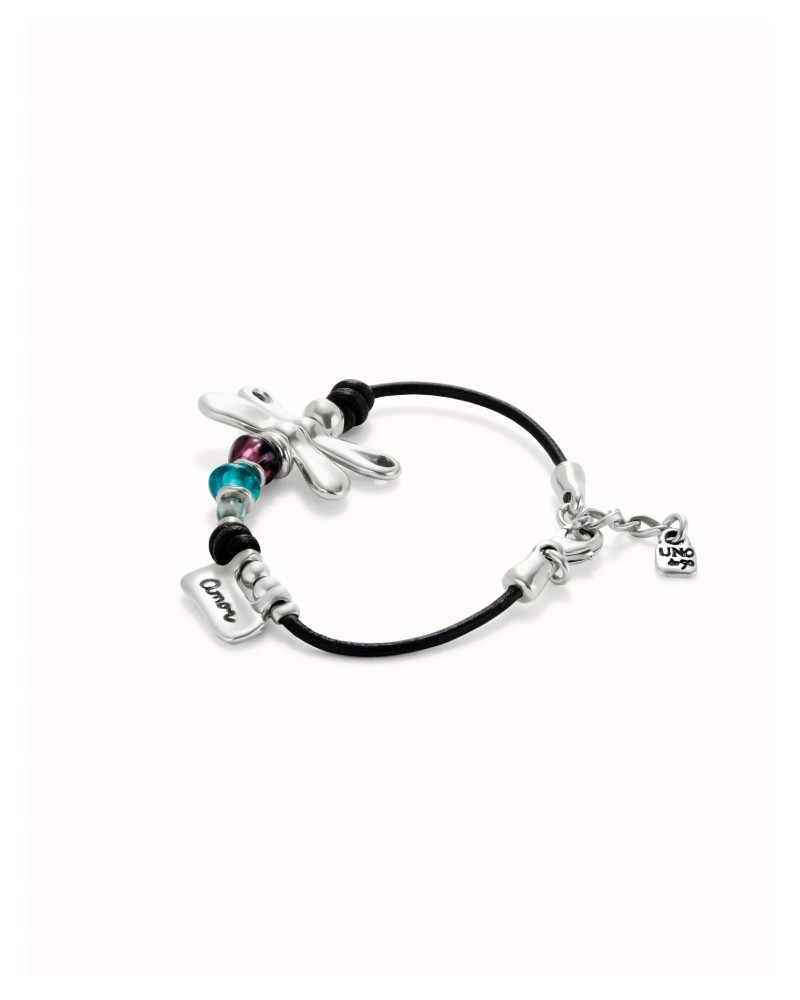 Pulsera libelula bañada en plata UNOde50