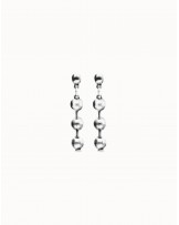 Pendientes bolas bañados en plata de ley UNOde50