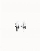 Pendientes bañados en plata de ley UNOde50