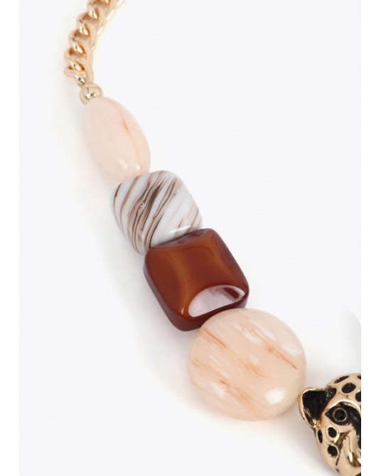 Collar corto con detalle leopardo Lola Casademunt