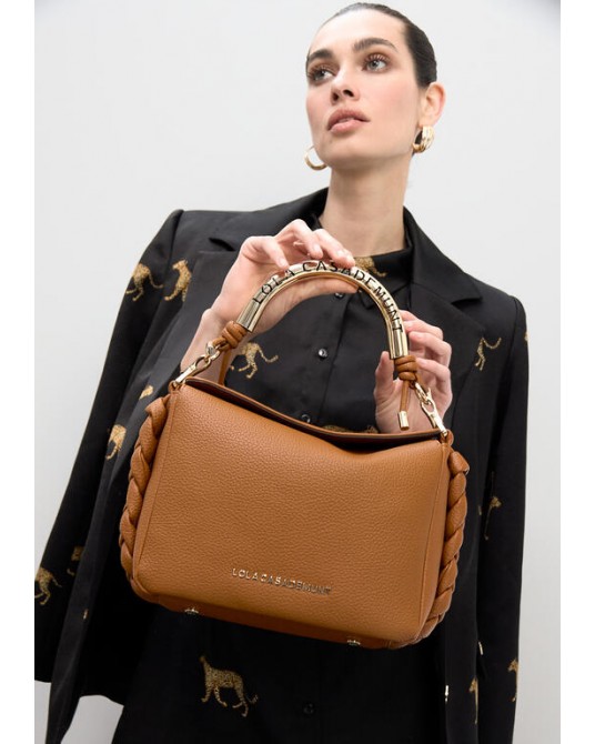 Bolso bandolera asa metálica troquelada Lola Casademunt