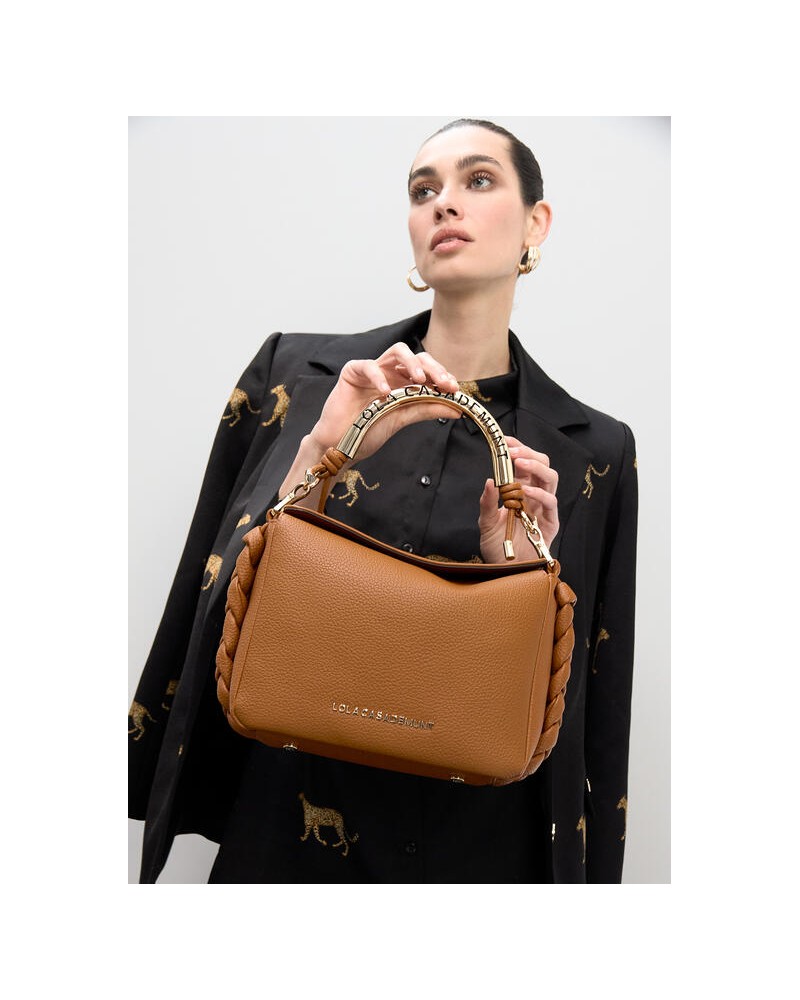 Bolso bandolera asa metálica troquelada Lola Casademunt