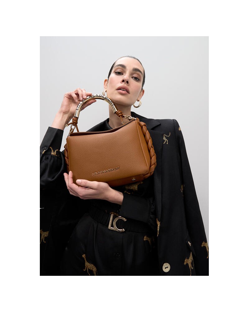 Bolso bandolera asa metálica troquelada Lola Casademunt