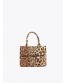 Mini shopper tejido leopardo Lola Casademunt