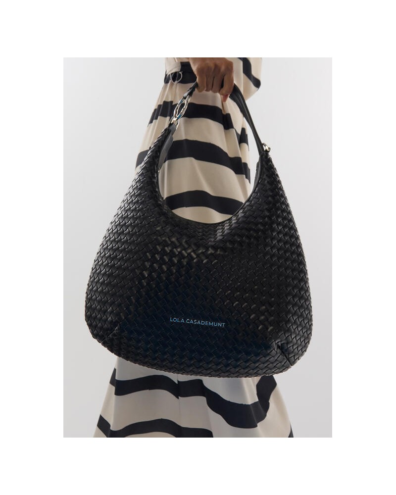 Bolso trenzado tipo hobo Lola Casademunt