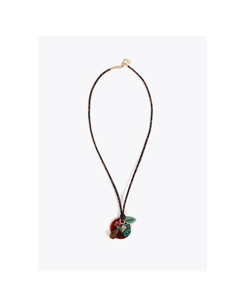 Collar largo cordón charms tropicales Lola Casademunt