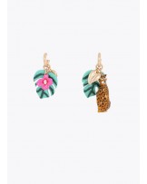 Pendientes aro con charms tropicales Lola Casademunt