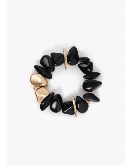 Pulsera elástica con piezas metálicas Lola Casademunt