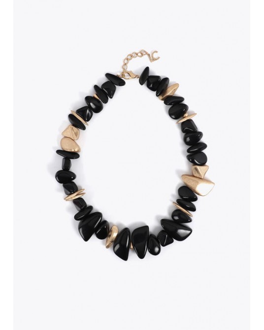 Collar acrílico con piezas metálicas Lola Casademunt