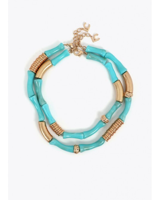 Collares combinados con piezas efecto bambú Lola Casademunt