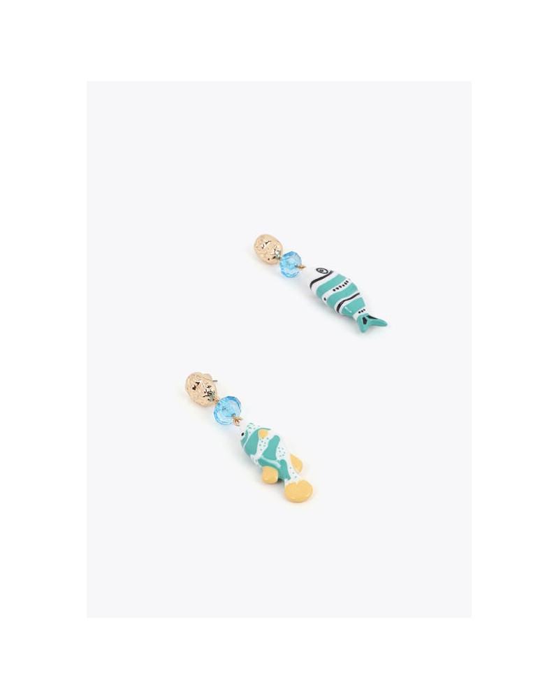 Pendientes con peces multicolorLola Casademunt