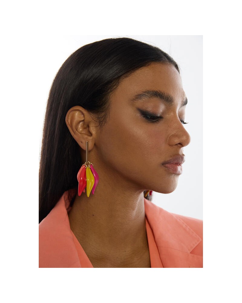 Pendiente pétalos multicolor Lola Casademunt