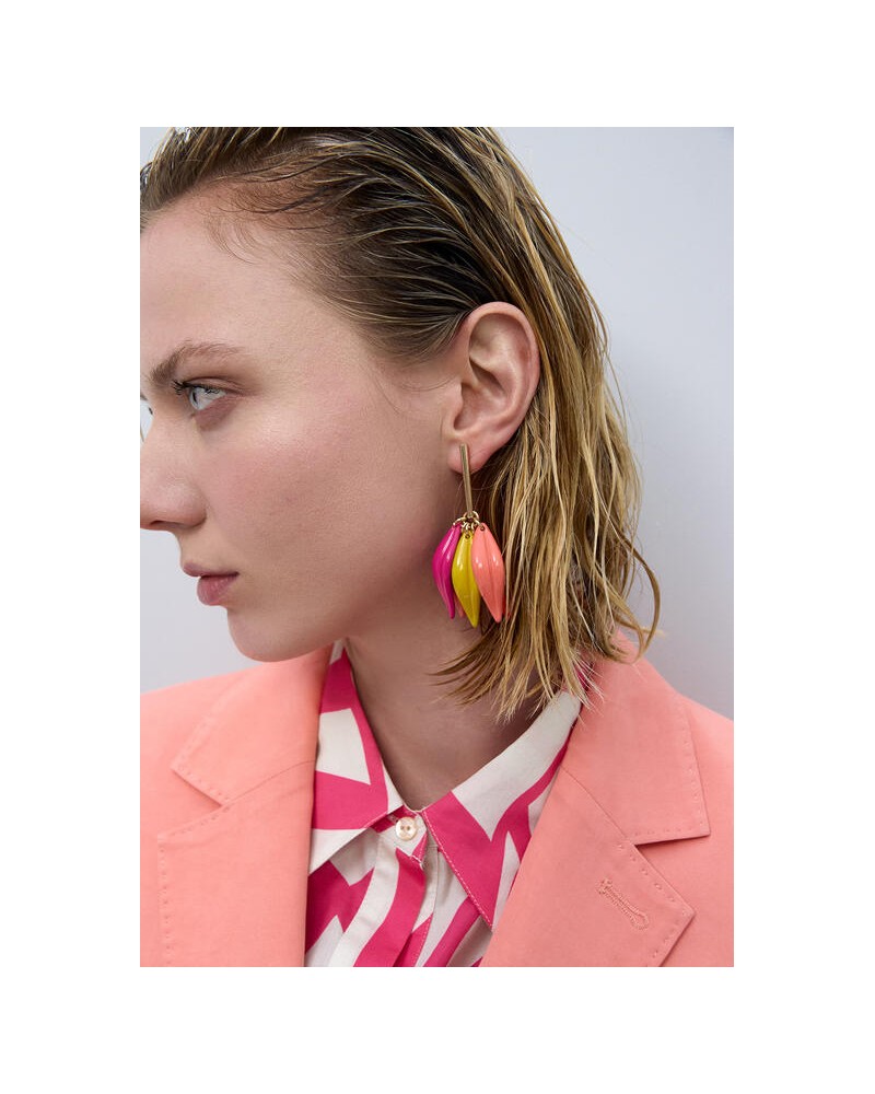 Pendiente pétalos multicolor Lola Casademunt