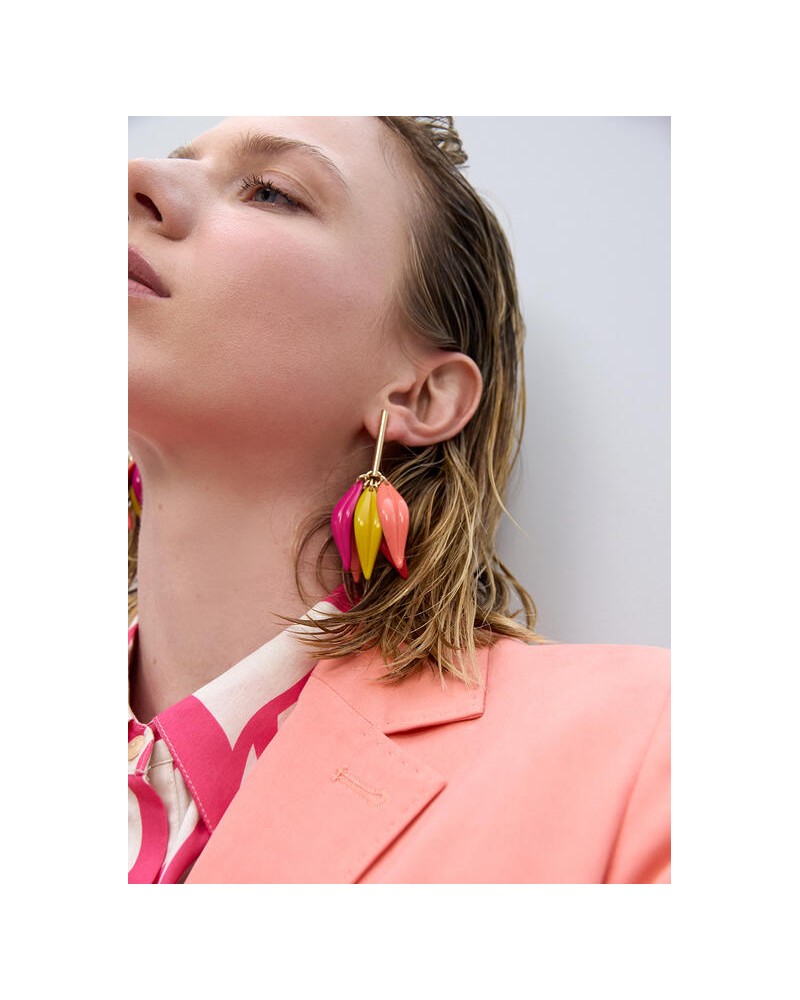 Pendiente pétalos multicolor Lola Casademunt