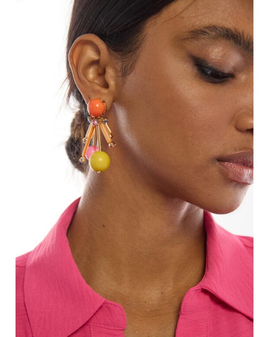 Pendientes acrílicos multicolor Lola Casademunt