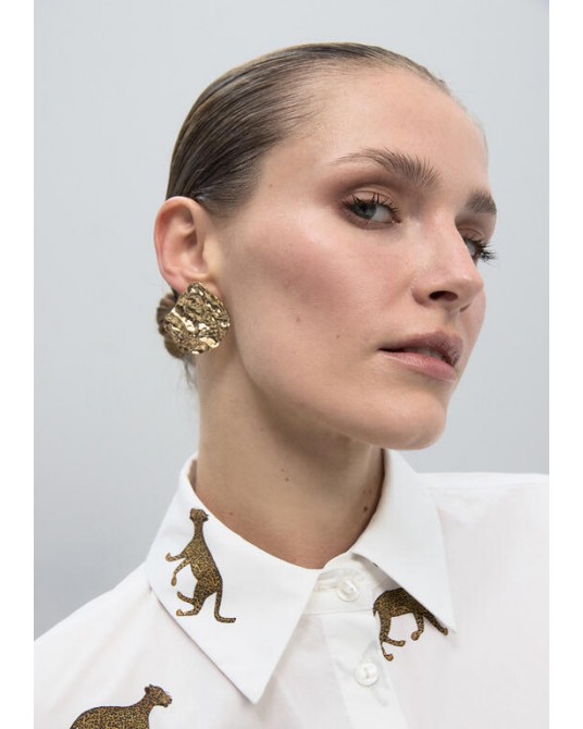 Pendientes irregulares en dorado Lola Casademunt