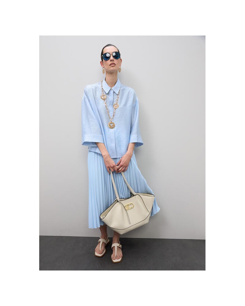 Bolso shopper asa trenzada Lola Casademunt