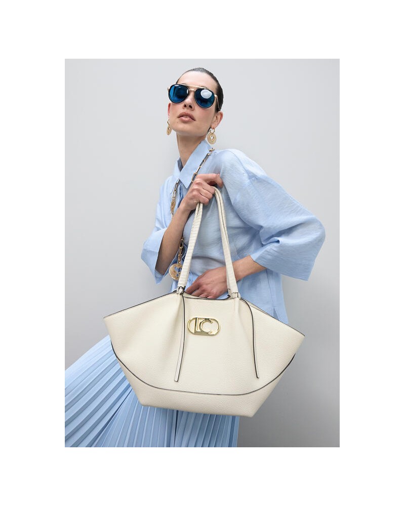 Bolso shopper asa trenzada Lola Casademunt