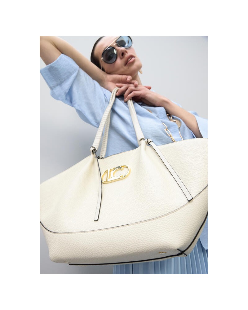 Bolso shopper asa trenzada Lola Casademunt